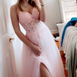 A speed prom dress; Size xs; baby pink